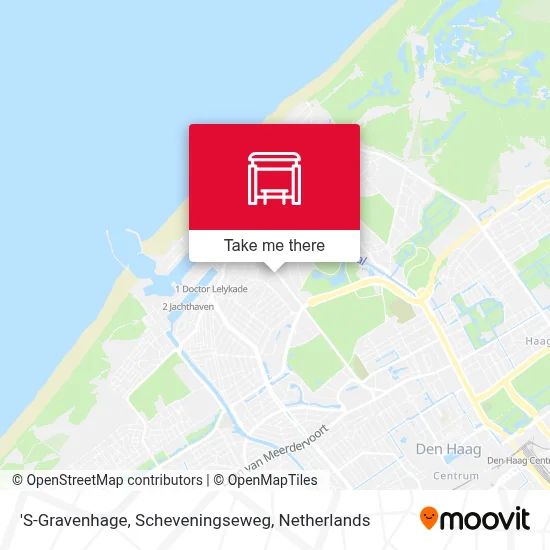 'S-Gravenhage, Scheveningseweg map