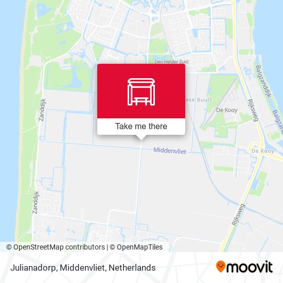 Julianadorp, Middenvliet map