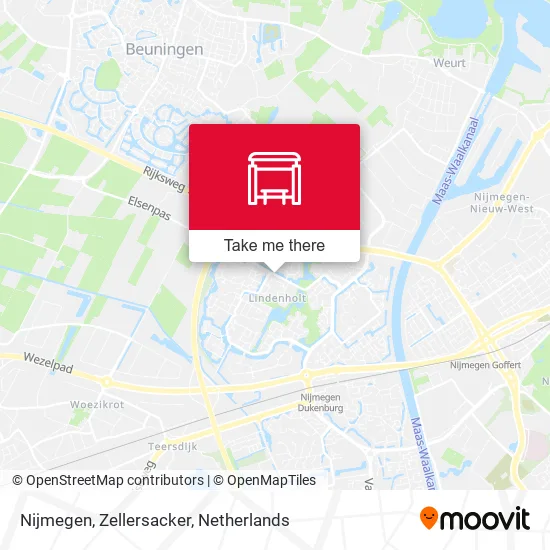 Nijmegen, Zellersacker Karte