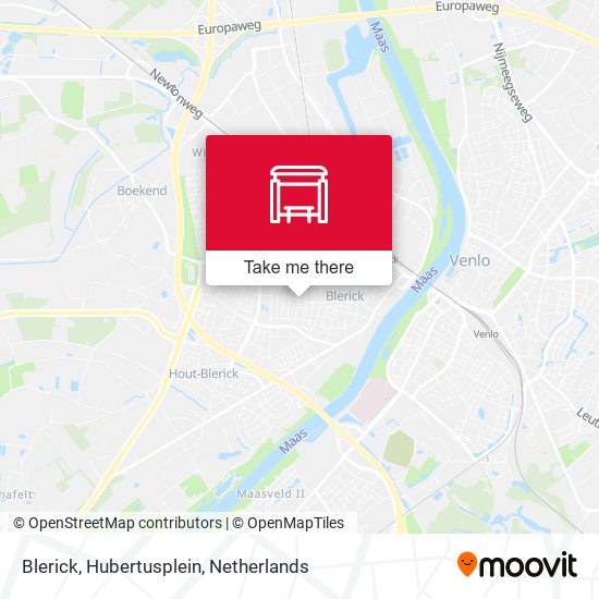 Blerick, Hubertusplein map