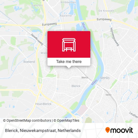 Blerick, Nieuwekampstraat map