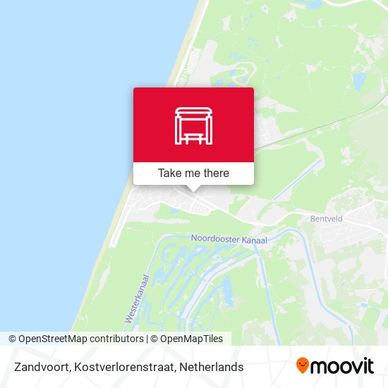 Zandvoort, Kostverlorenstraat map