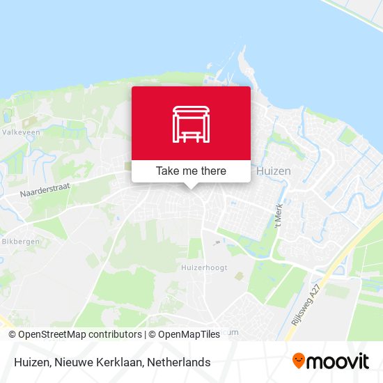 Huizen, Nieuwe Kerklaan map