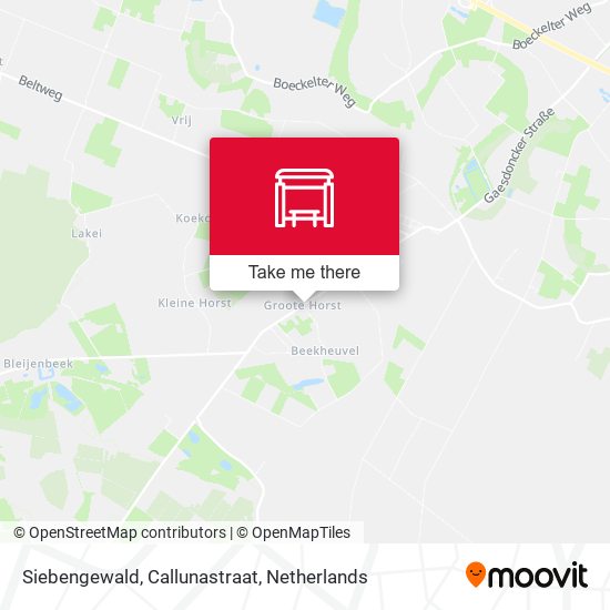 Siebengewald, Callunastraat map