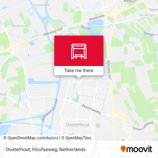 Oosterhout, Hoofseweg Karte