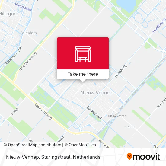 Nieuw-Vennep, Staringstraat map
