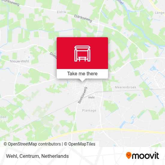 Wehl, Centrum map