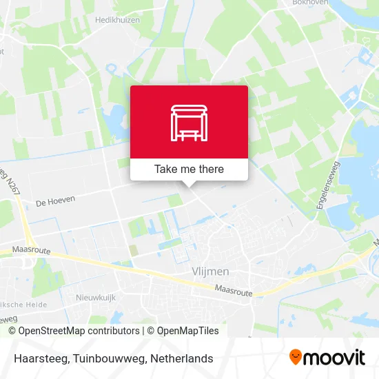 Haarsteeg, Tuinbouwweg Karte