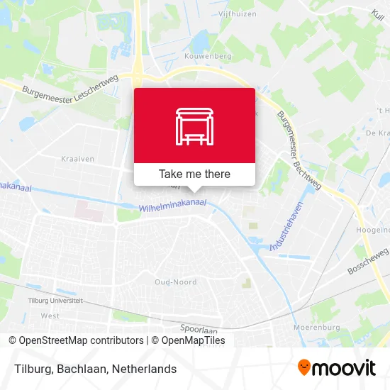 Tilburg, Bachlaan map