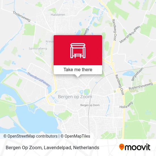 Bergen Op Zoom, Lavendelpad map
