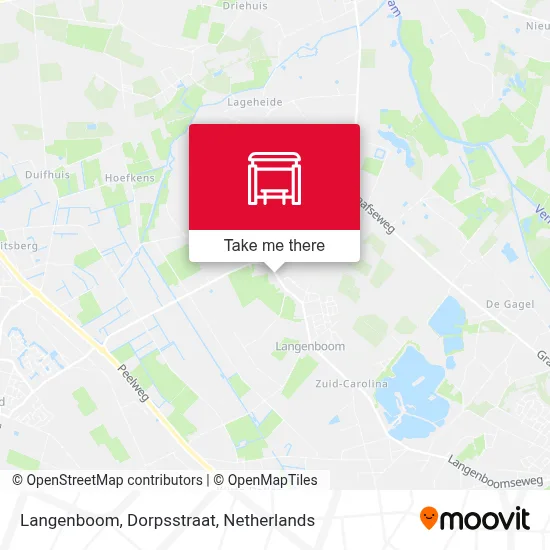 Langenboom, Dorpsstraat map