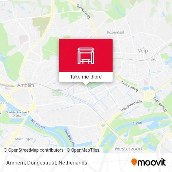 Arnhem, Dongestraat map