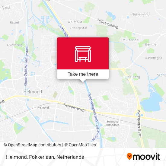 Helmond, Fokkerlaan Karte