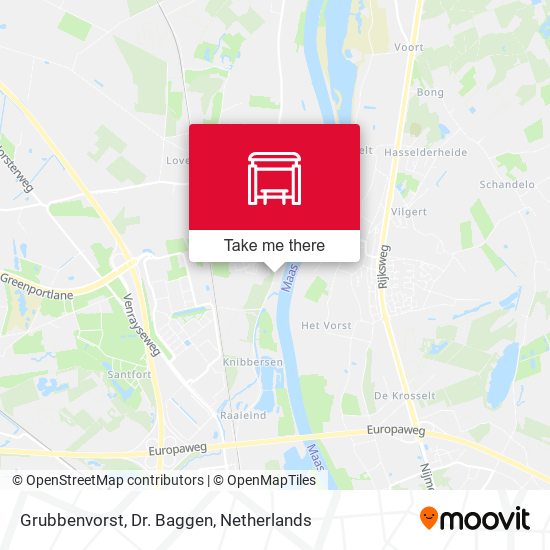 Grubbenvorst, Dr. Baggen map