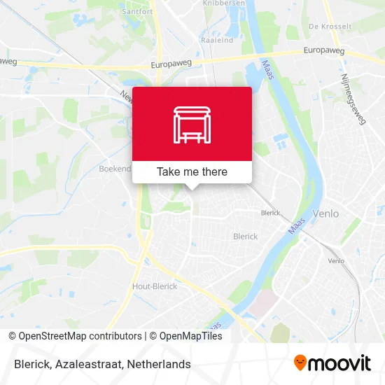 Blerick, Azaleastraat Karte