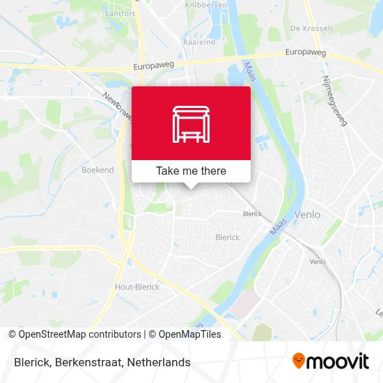 Blerick, Berkenstraat Karte