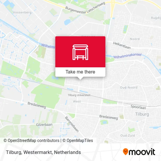 Tilburg, Westermarkt map