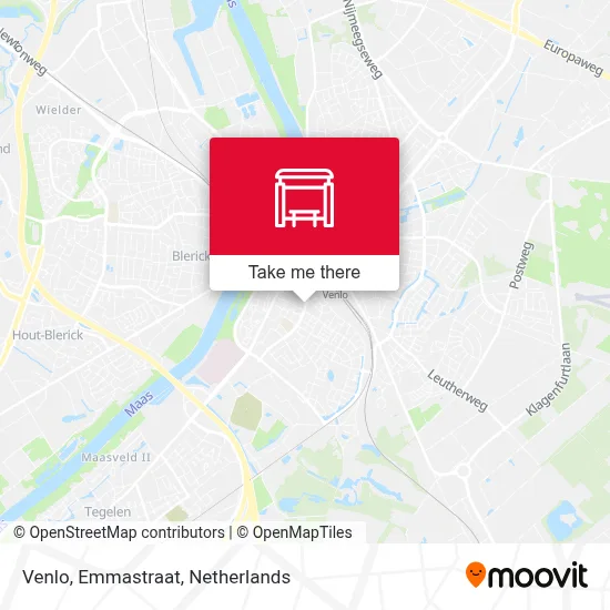 Venlo, Emmastraat map