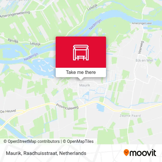 Maurik, Raadhuisstraat map