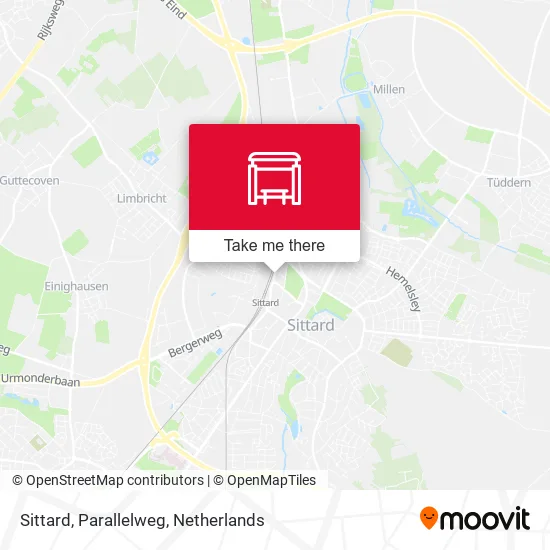 Sittard, Parallelweg map