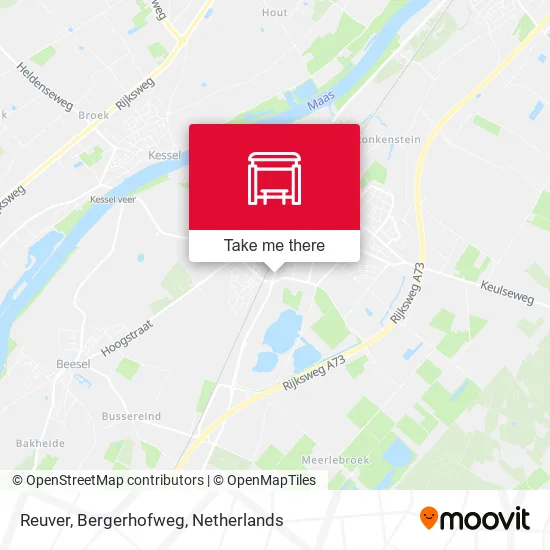 Reuver, Bergerhofweg map