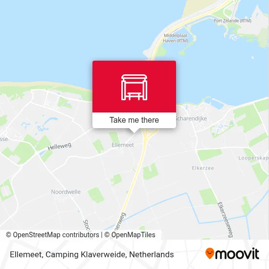Ellemeet, Camping Klaverweide map