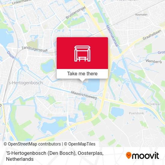 'S-Hertogenbosch (Den Bosch), Oosterplas map