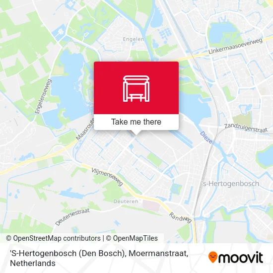 'S-Hertogenbosch (Den Bosch), Moermanstraat Karte