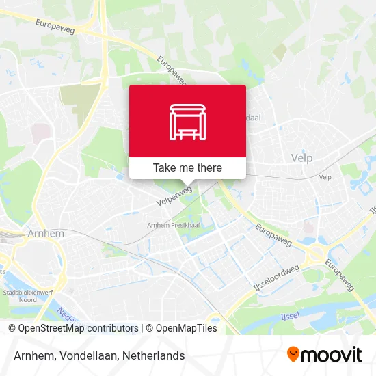 Arnhem, Vondellaan map