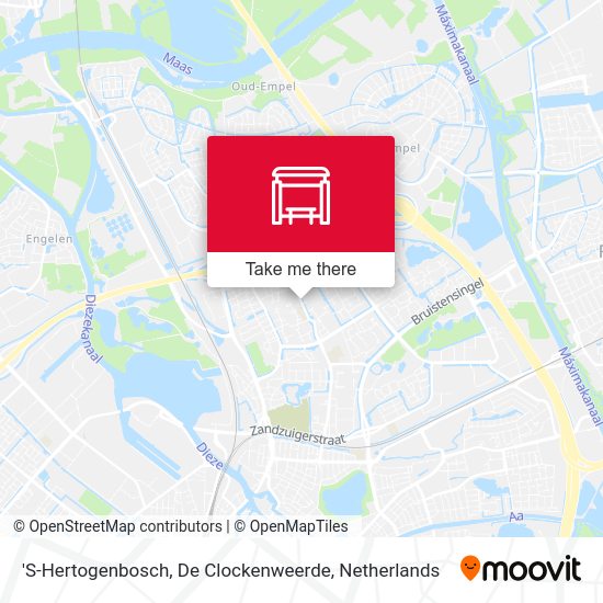 'S-Hertogenbosch, De Clockenweerde Karte