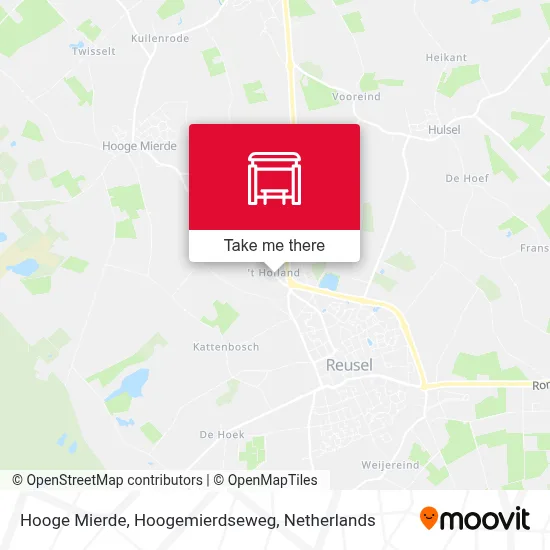 Hooge Mierde, Hoogemierdseweg map