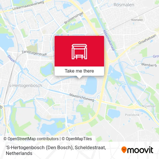 'S-Hertogenbosch (Den Bosch), Scheldestraat map