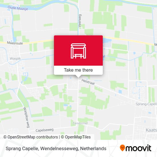 Sprang Capelle, Wendelnesseweg map