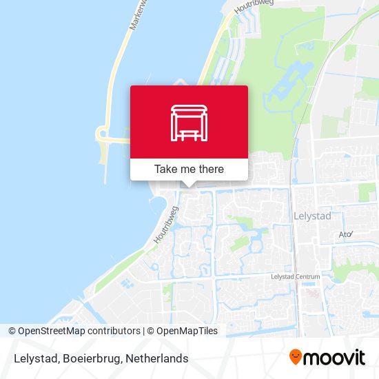 Lelystad, Boeierbrug map