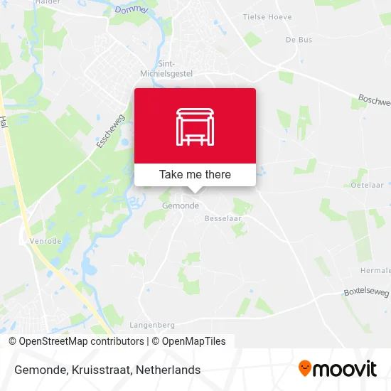 Gemonde, Kruisstraat map