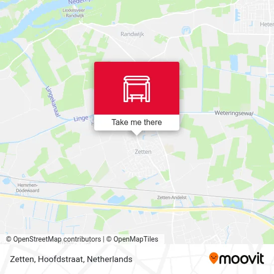 Zetten, Hoofdstraat map
