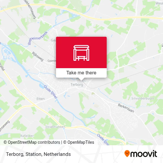 Terborg, Station map