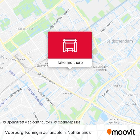 Voorburg, Koningin Julianaplein map