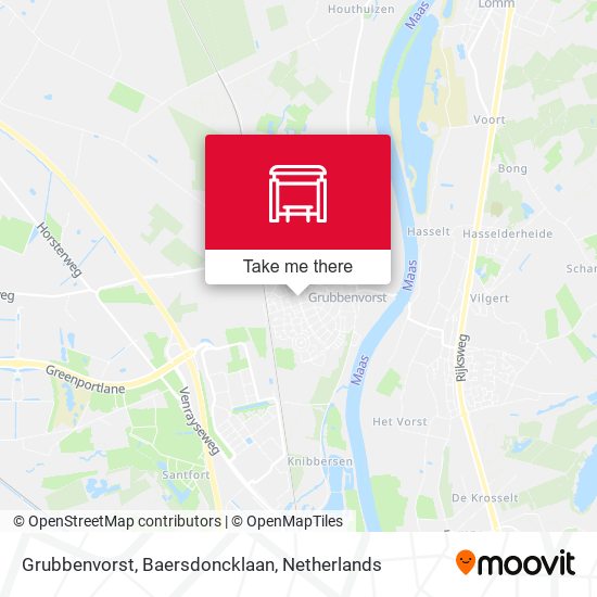 Grubbenvorst, Baersdoncklaan map