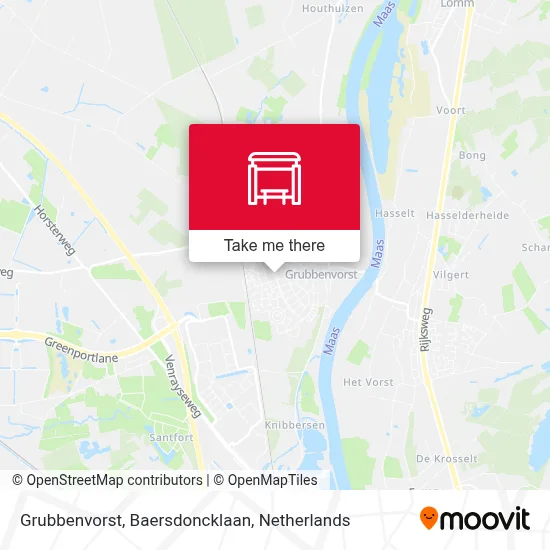 Grubbenvorst, Baersdoncklaan Karte