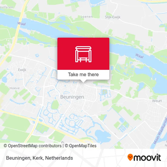 Beuningen, Kerk map