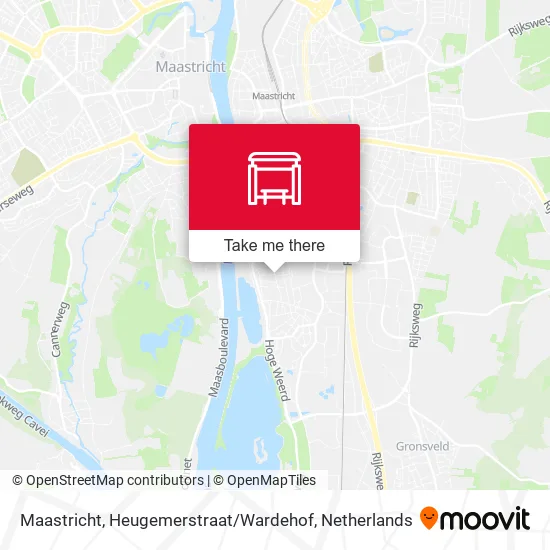 Maastricht, Heugemerstraat / Wardehof map