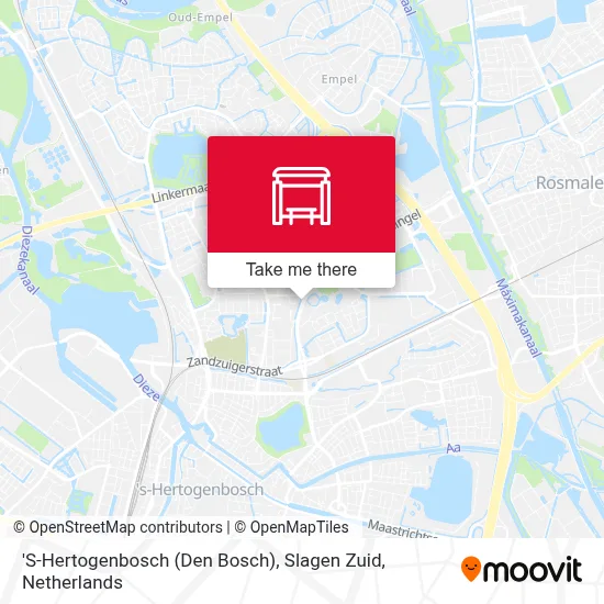 'S-Hertogenbosch (Den Bosch), Slagen Zuid map