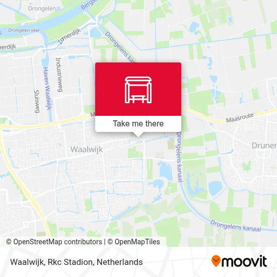 Waalwijk, Rkc Stadion map