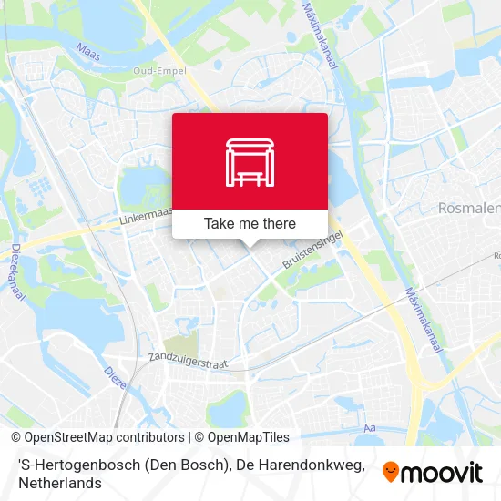 'S-Hertogenbosch (Den Bosch), De Harendonkweg map
