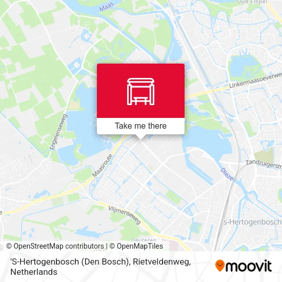 'S-Hertogenbosch (Den Bosch), Rietveldenweg map