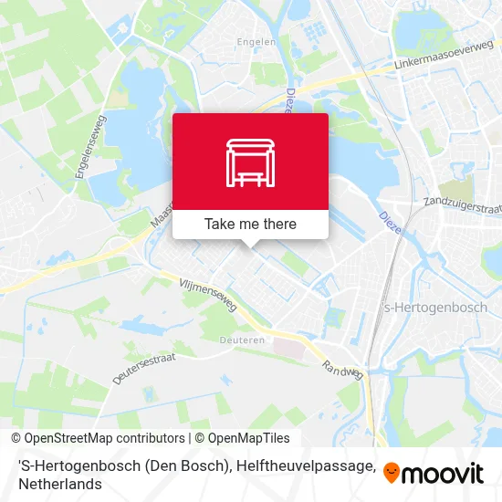 'S-Hertogenbosch (Den Bosch), Helftheuvelpassage map