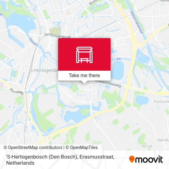 'S-Hertogenbosch (Den Bosch), Erasmusstraat map