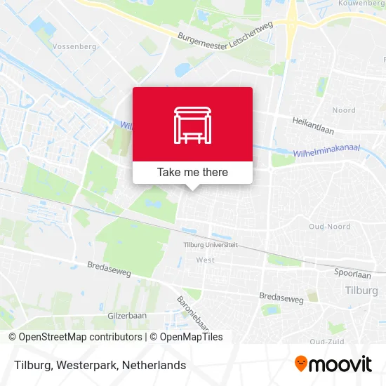 Tilburg, Westerpark Karte