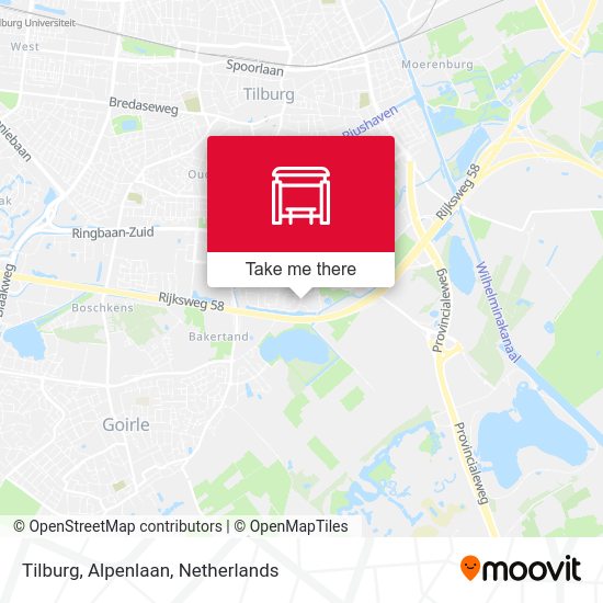 Tilburg, Alpenlaan map